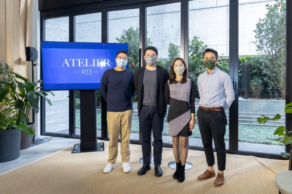 Jay Liu, Head of K11 ATELIER, and, Larry Lam, Peggy Cheung and Max Lau, the Co-founders of Articoin